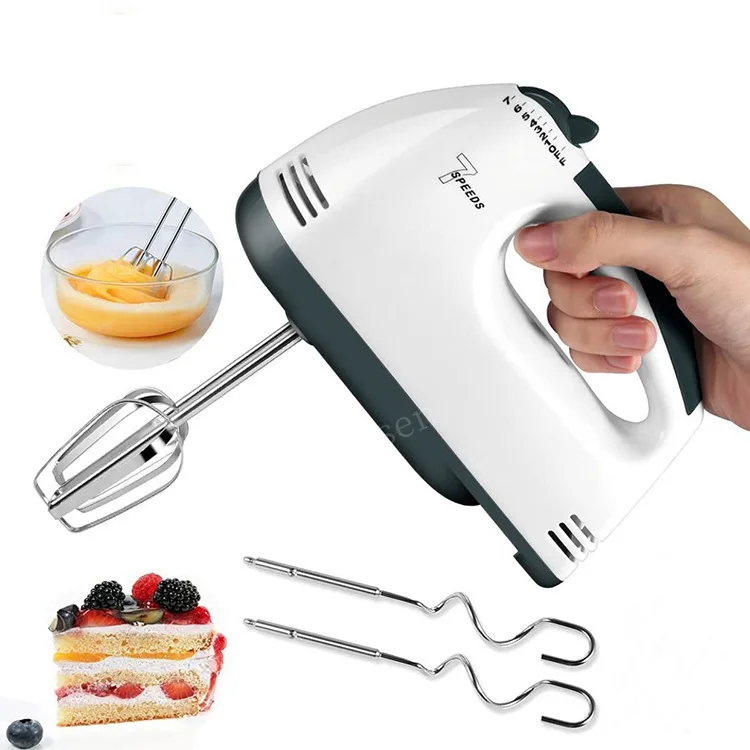 7-Speed Electric Hand Mixer – Blender for Baking, Eggs & Cream