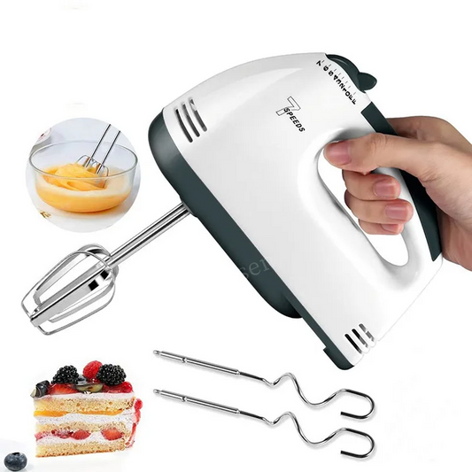 7-Speed Electric Hand Mixer – Blender for Baking, Eggs & Cream